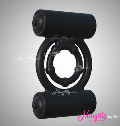 Double Hold Dual Bullet Vibrating Cock Ring